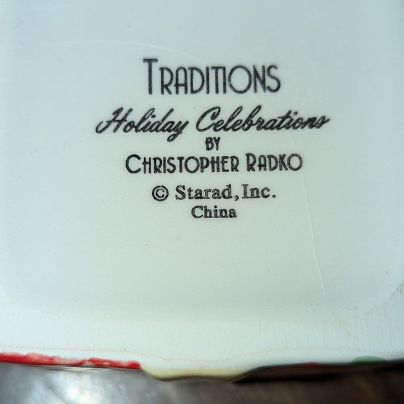 Christopher Radko Traditions Holidays Christmas Sugar Box and Creamer Tree - Picture 10 of 12